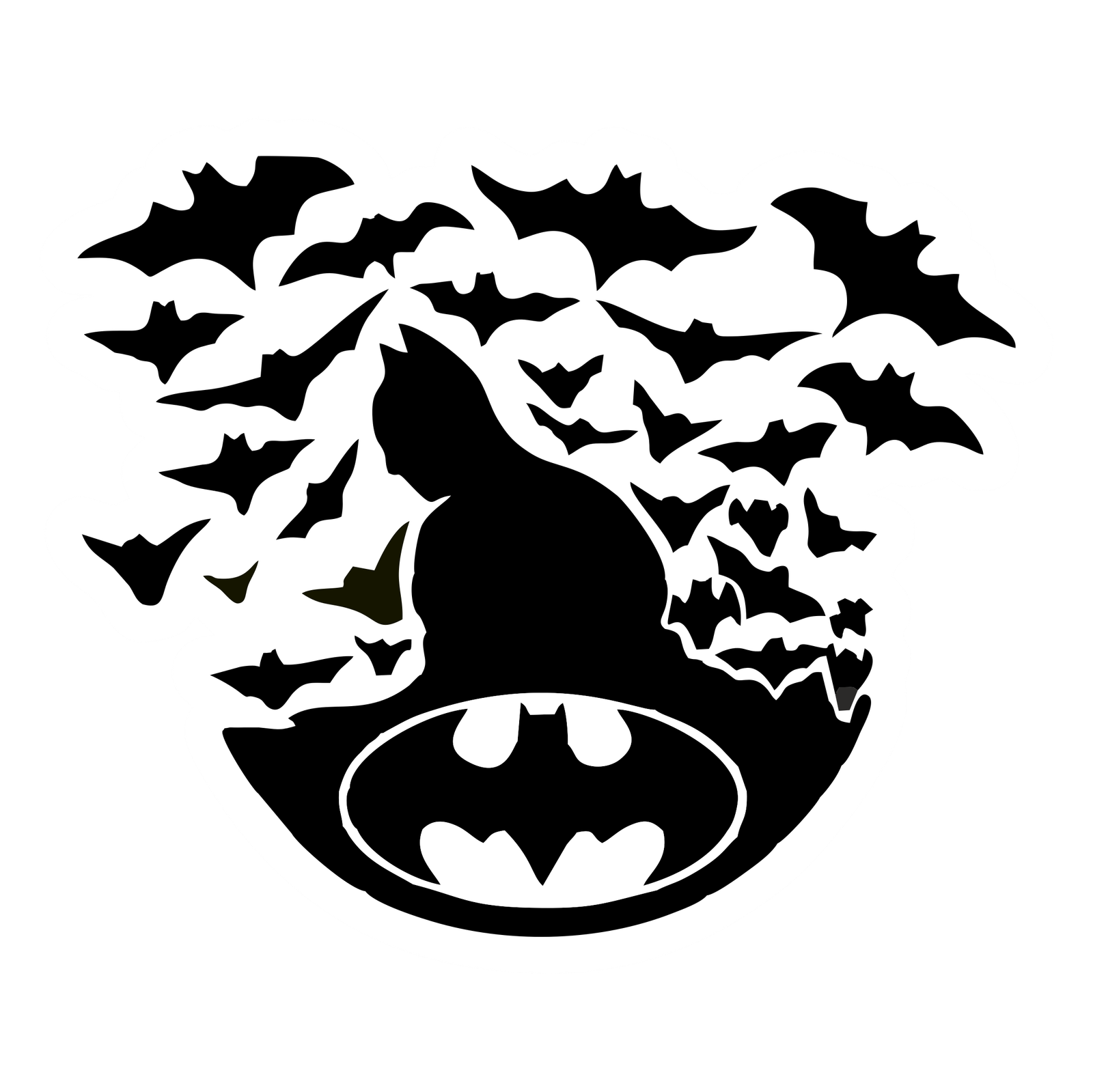 Bat Moon - Glow Sticker