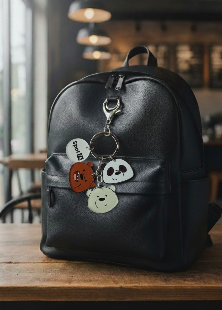 Three Bears - Charm Keychain