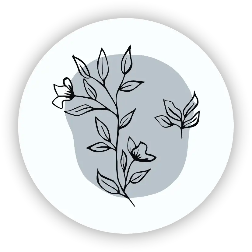 Line Art Leaf 4 Pcs