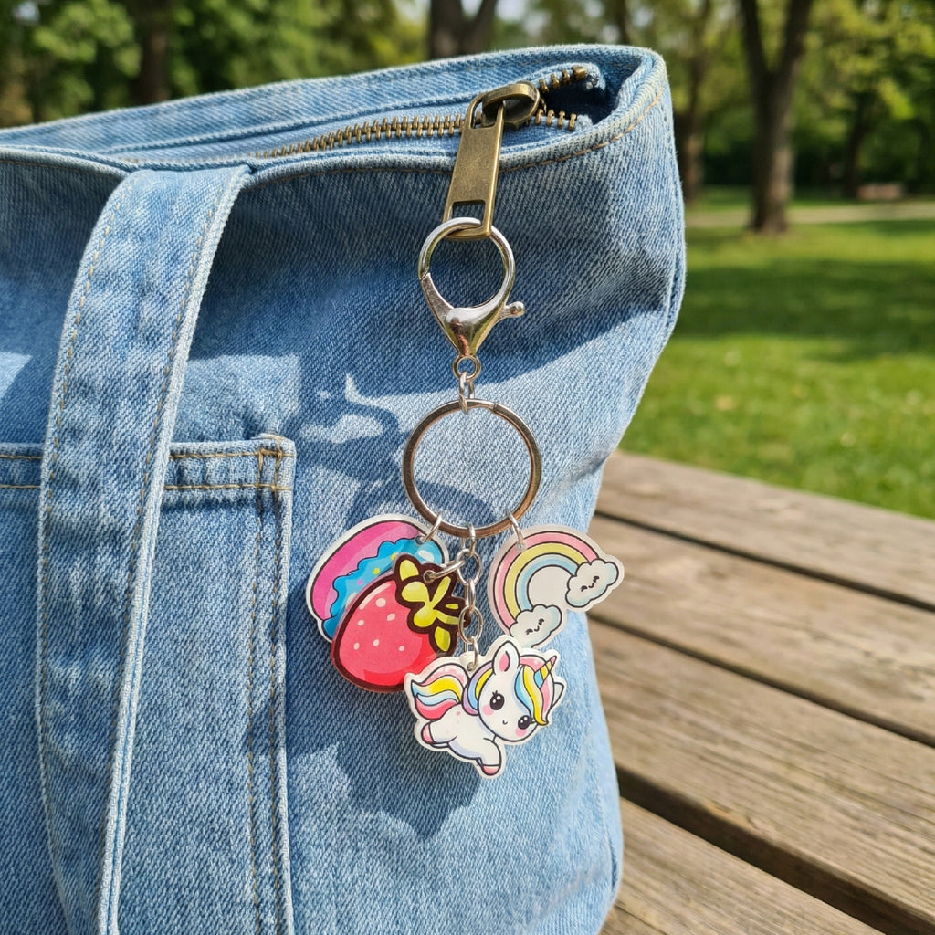 Unicorn 2 - Charm Keychain