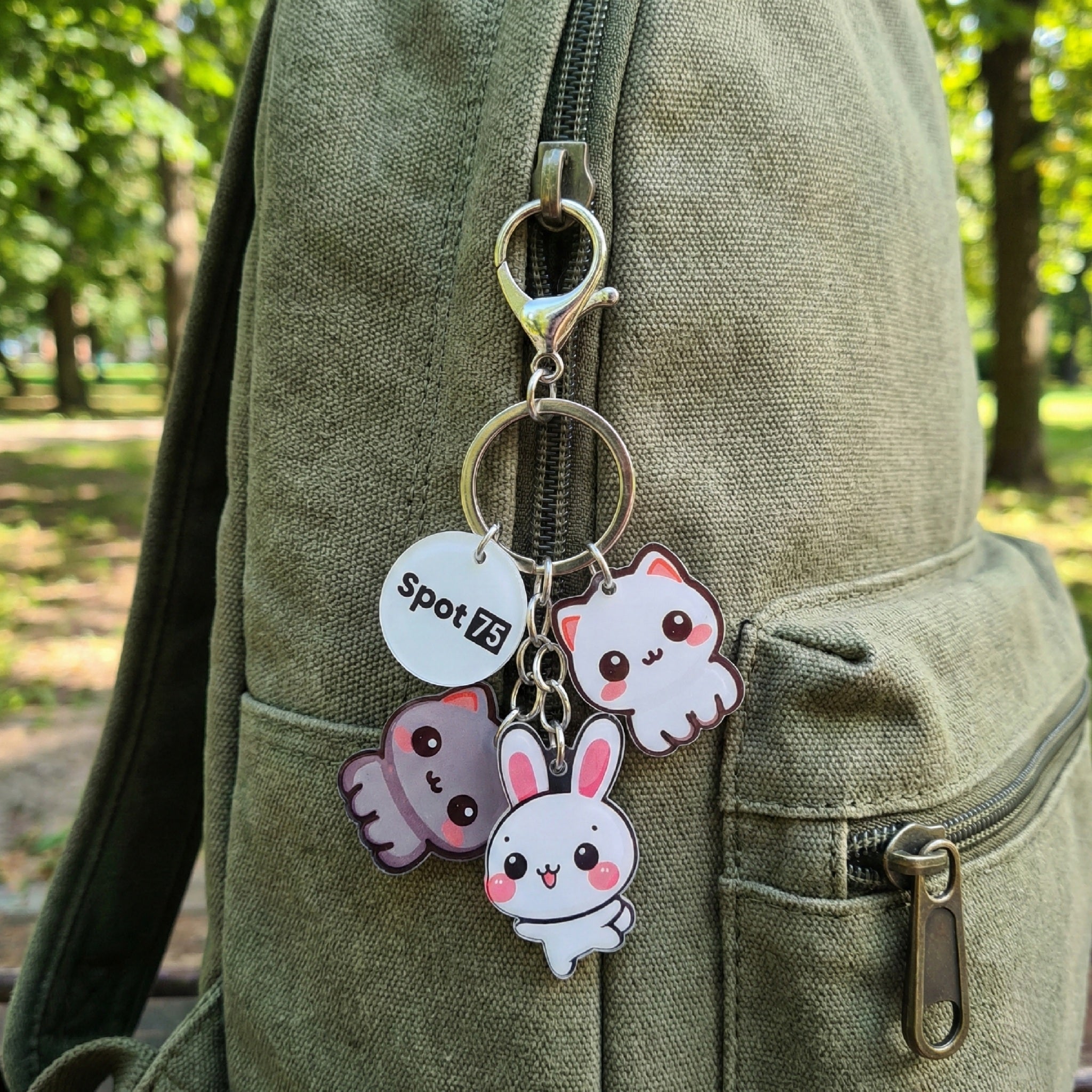 Cats - Charm Keychain