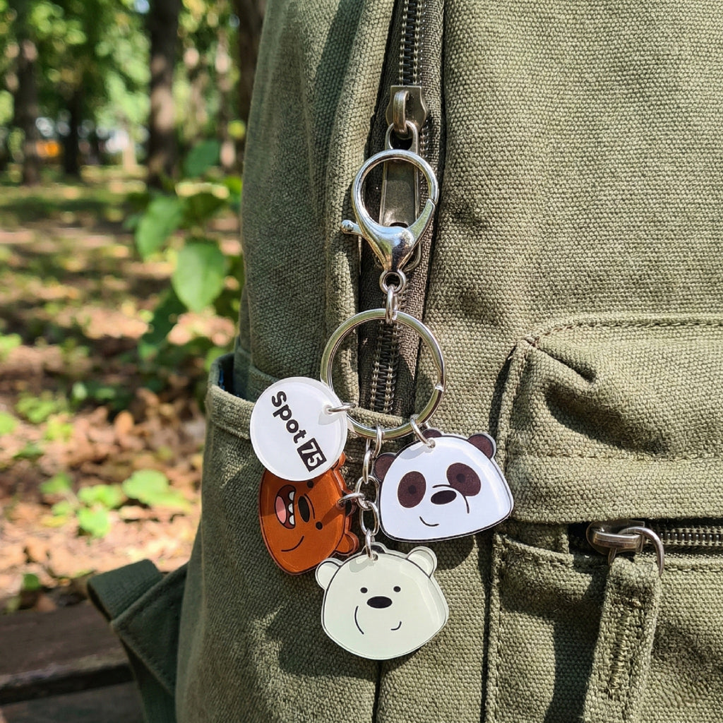 Three Bears - Charm Keychain