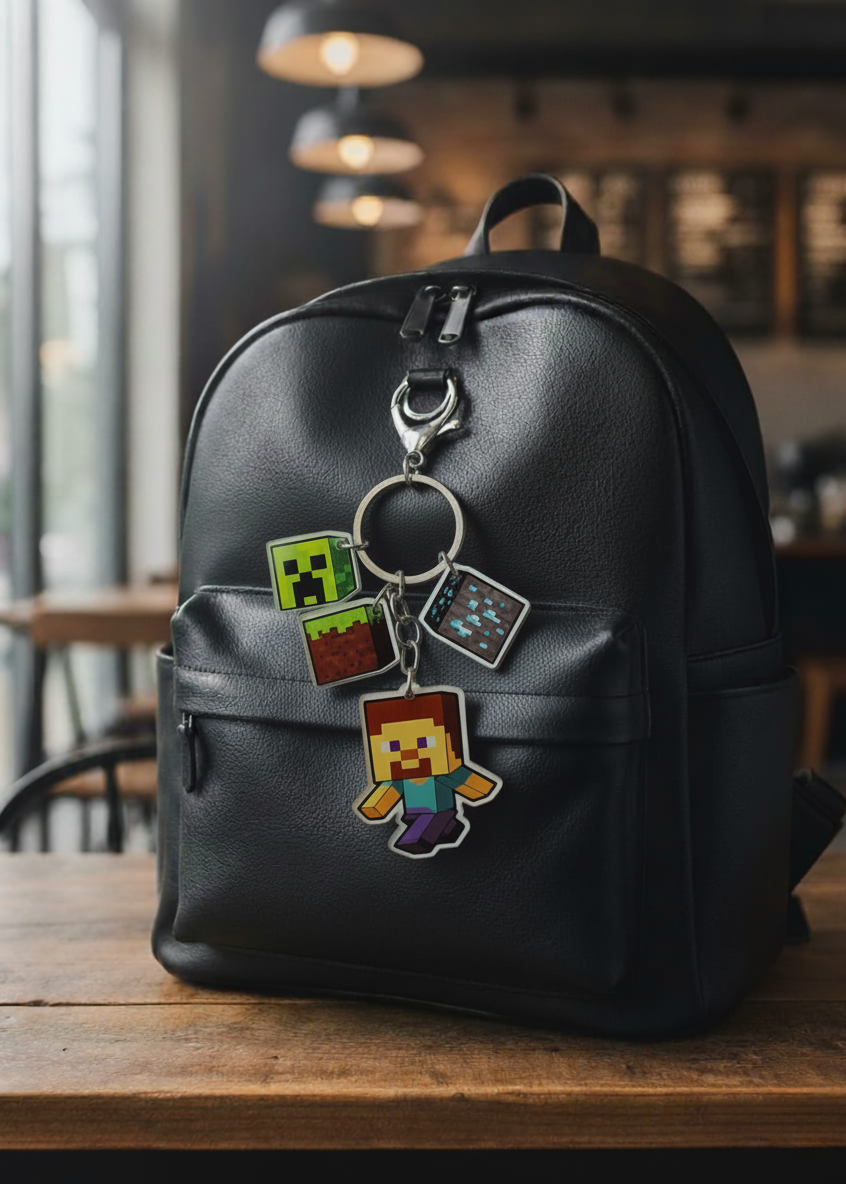 Minecraft - Charm Keychain