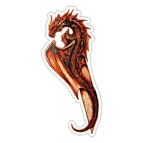 Orange Dragon - Transparent