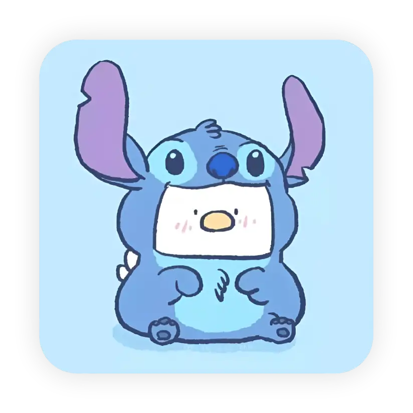 Duck in Stitch - Coaster