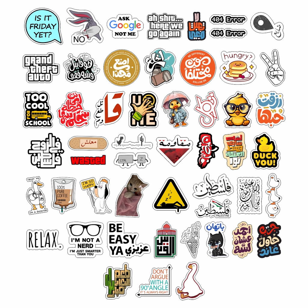 Quotes Sticker Bundle 52pcs