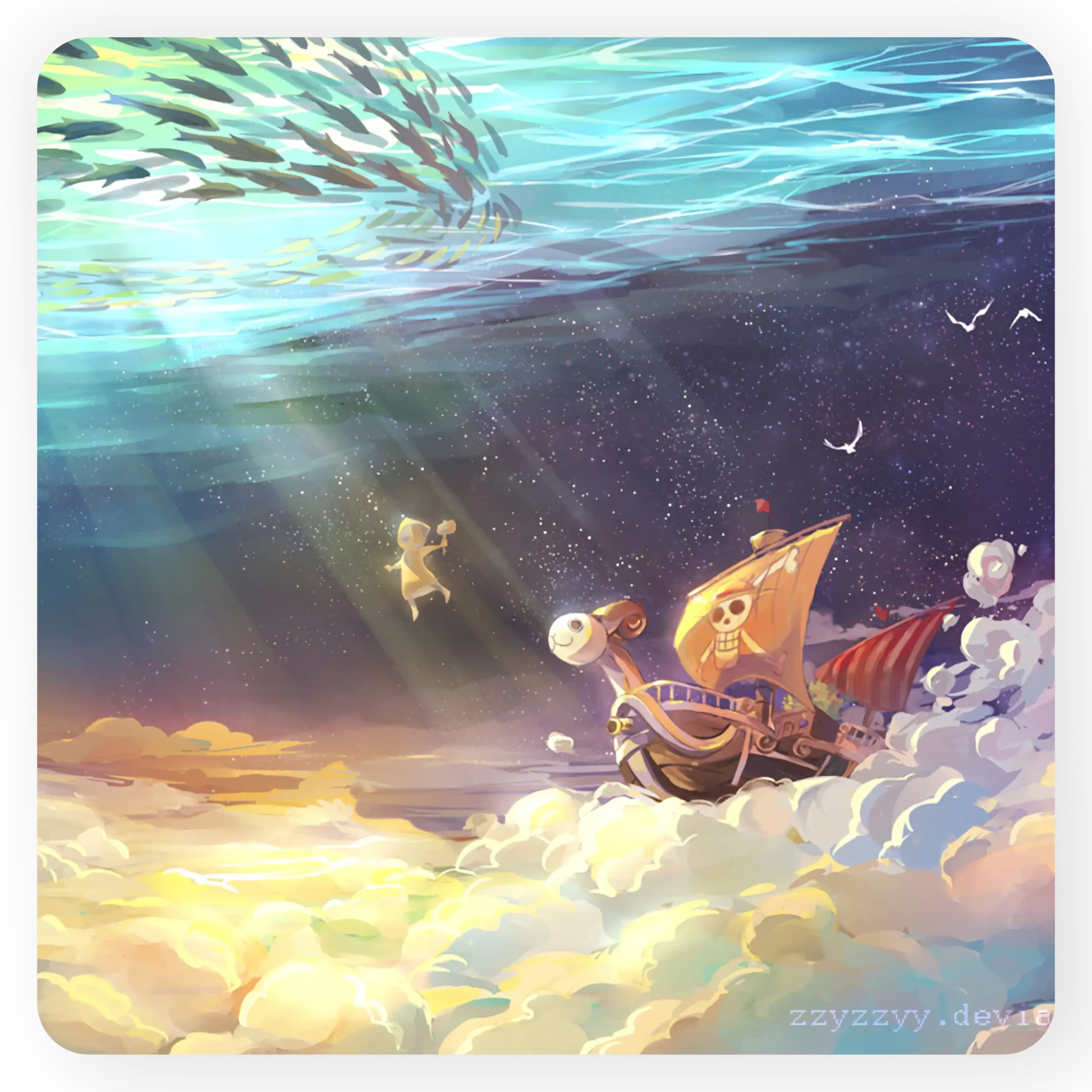 One Piece underwater
