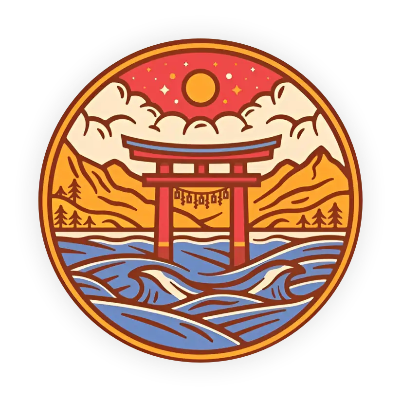 Japan Landmark Gate - Coaster