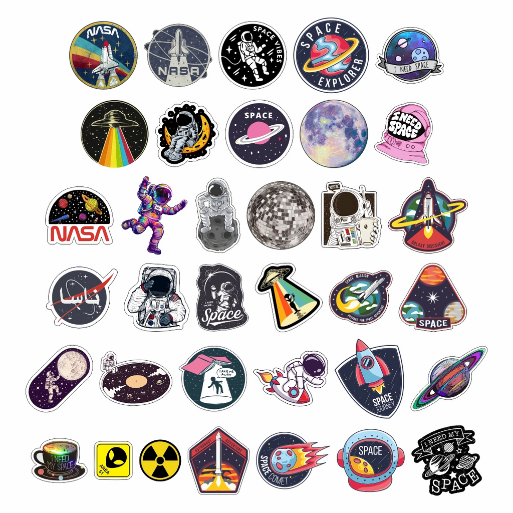 Space Sticker Bundle 35pcs