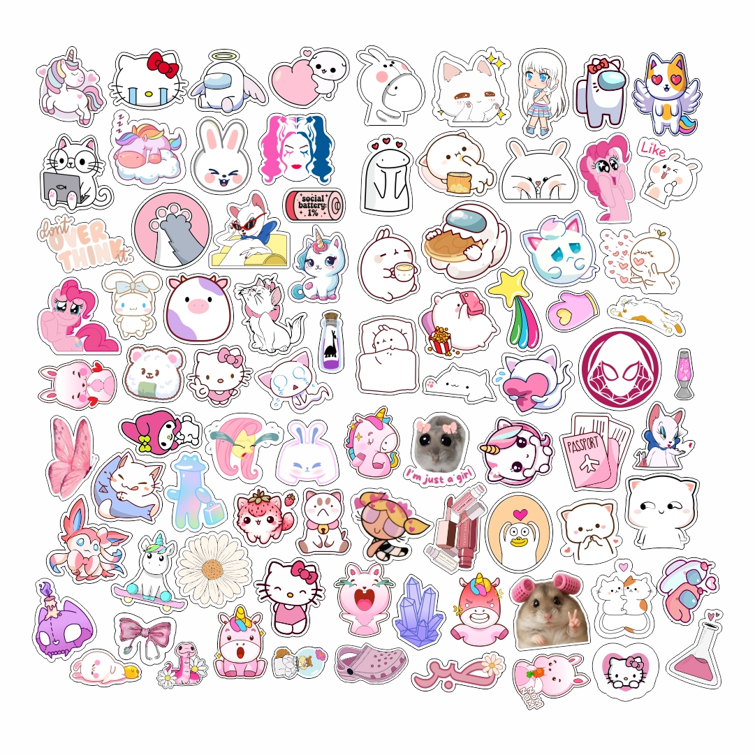 Pink Sticker Number 10 Stickers – Spot75