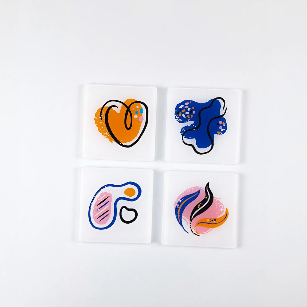 Abstract Art 4 Pcs