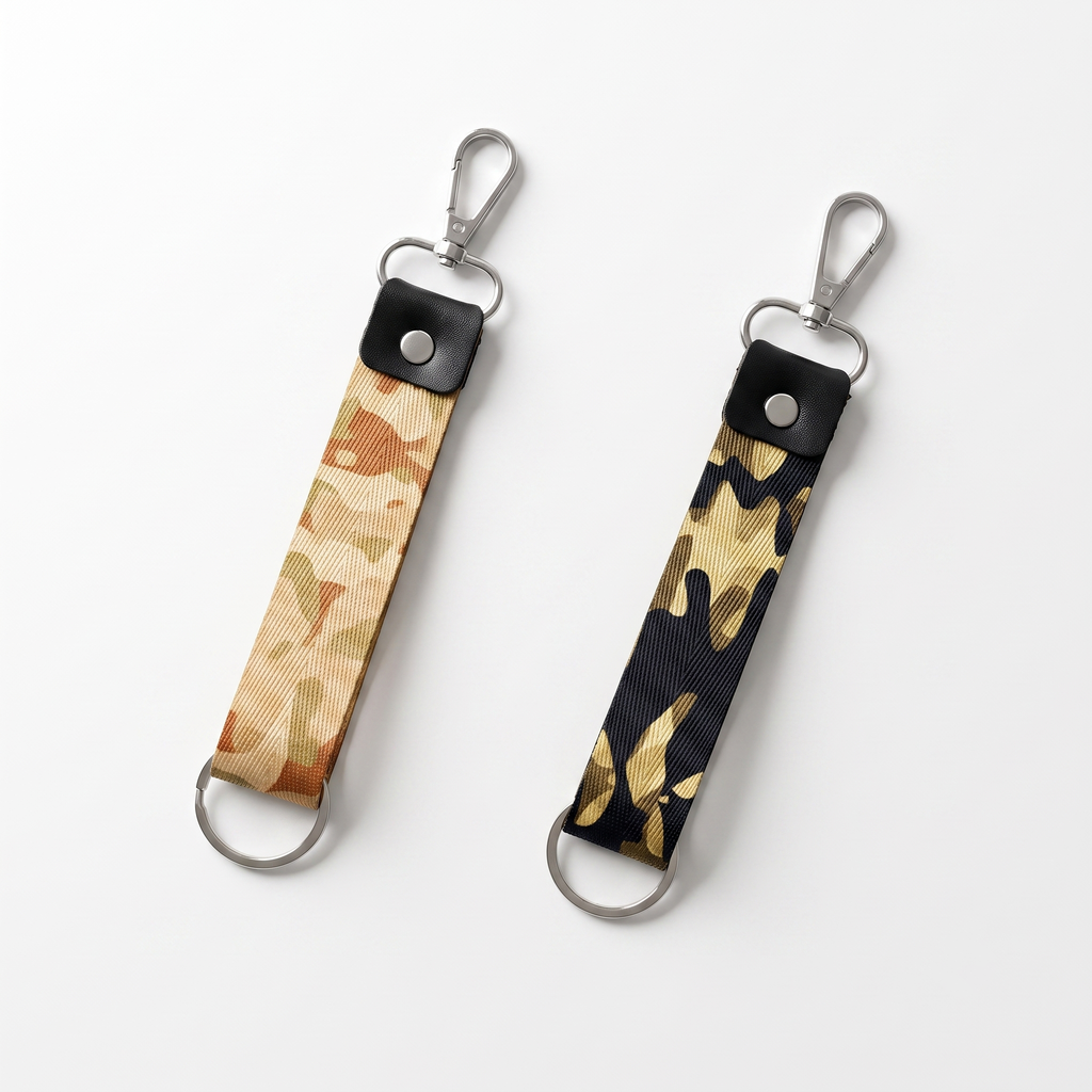 Camo Collection fabric keychain 2pcs