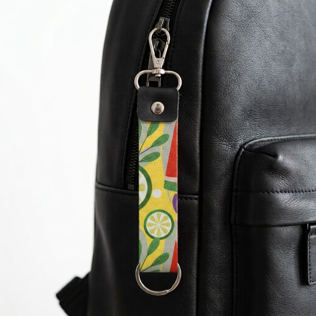 Fruit Collection fabric keychain 4pcs