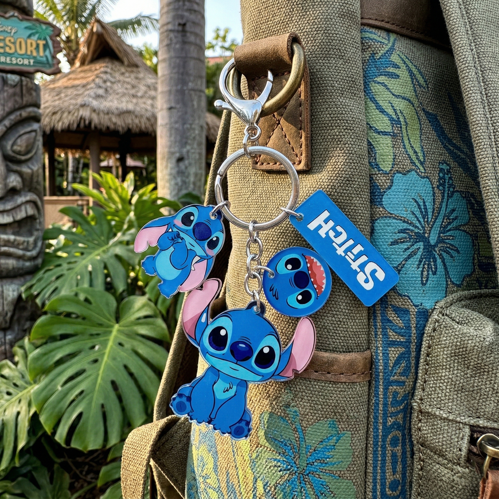Stitch - Charm Keychain