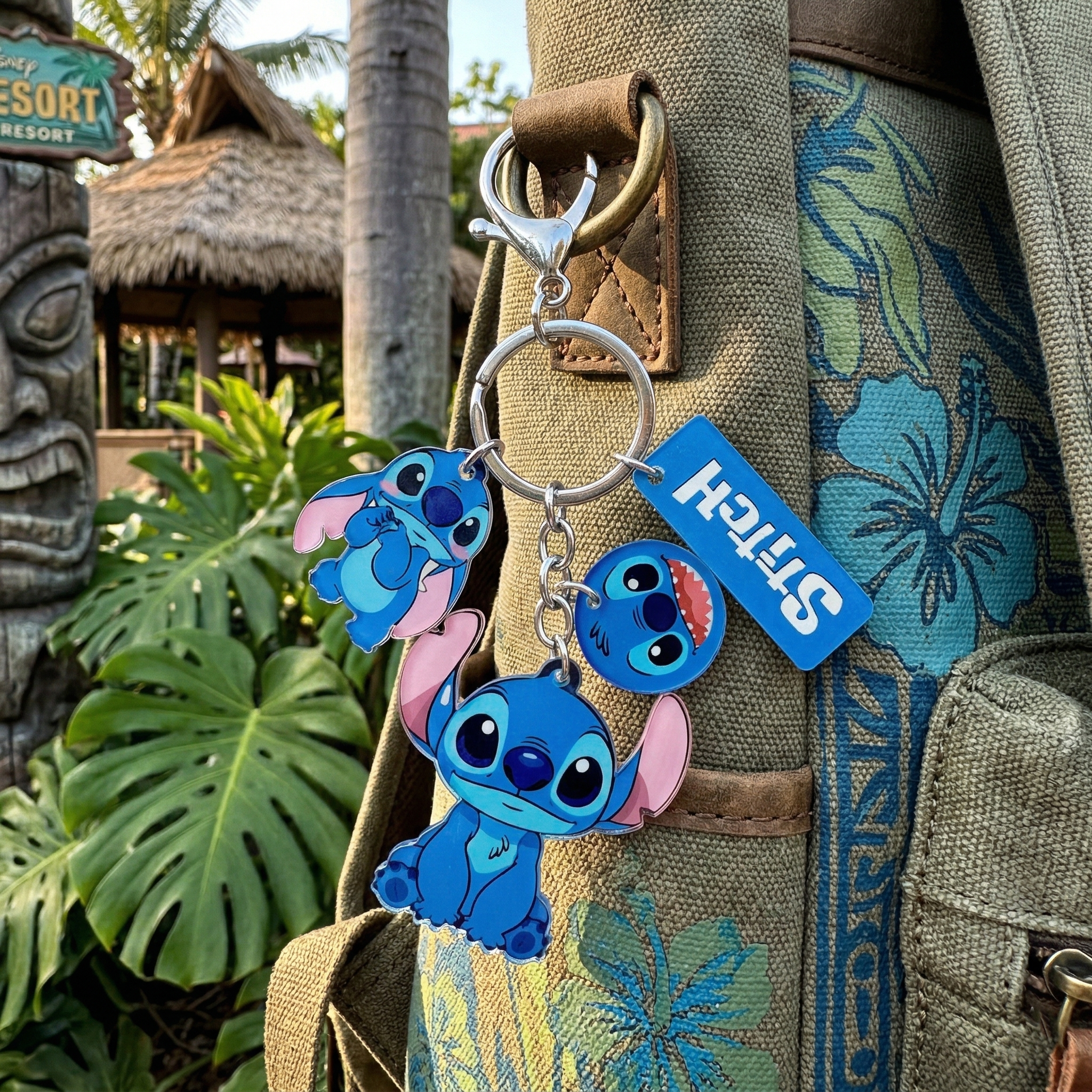 Stitch - Charm Keychain