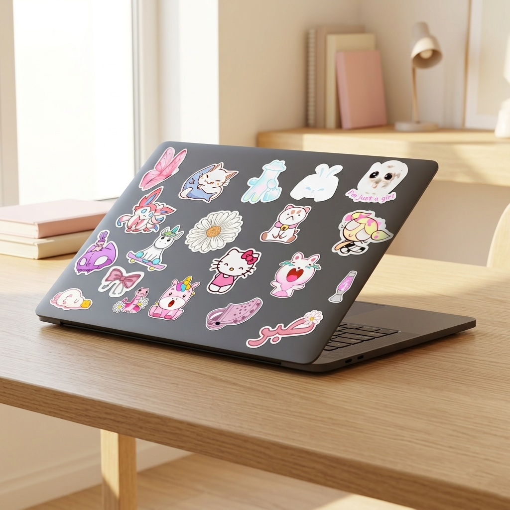 Pink Sticker Bundle 84pcs