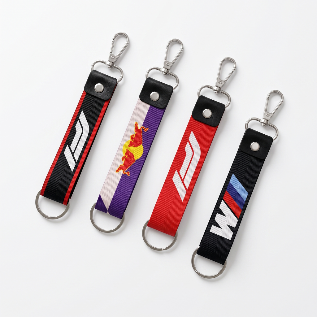 Car Collection fabric keychain 4pcs