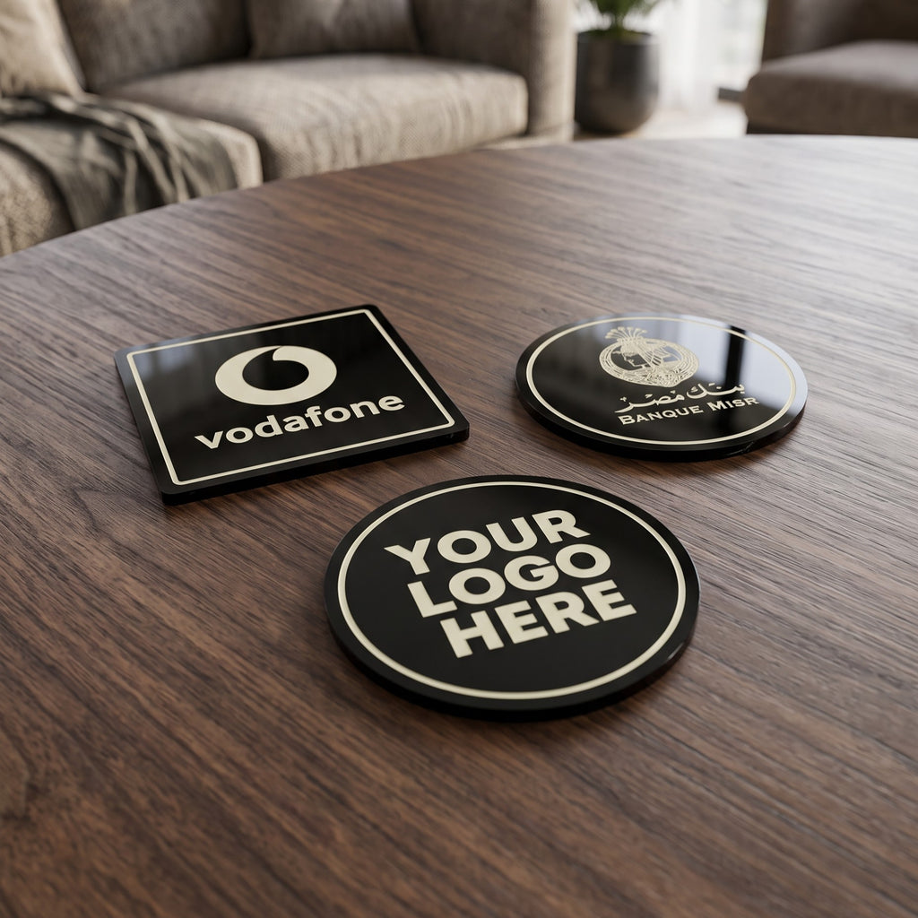 Black Acrylic Coaster