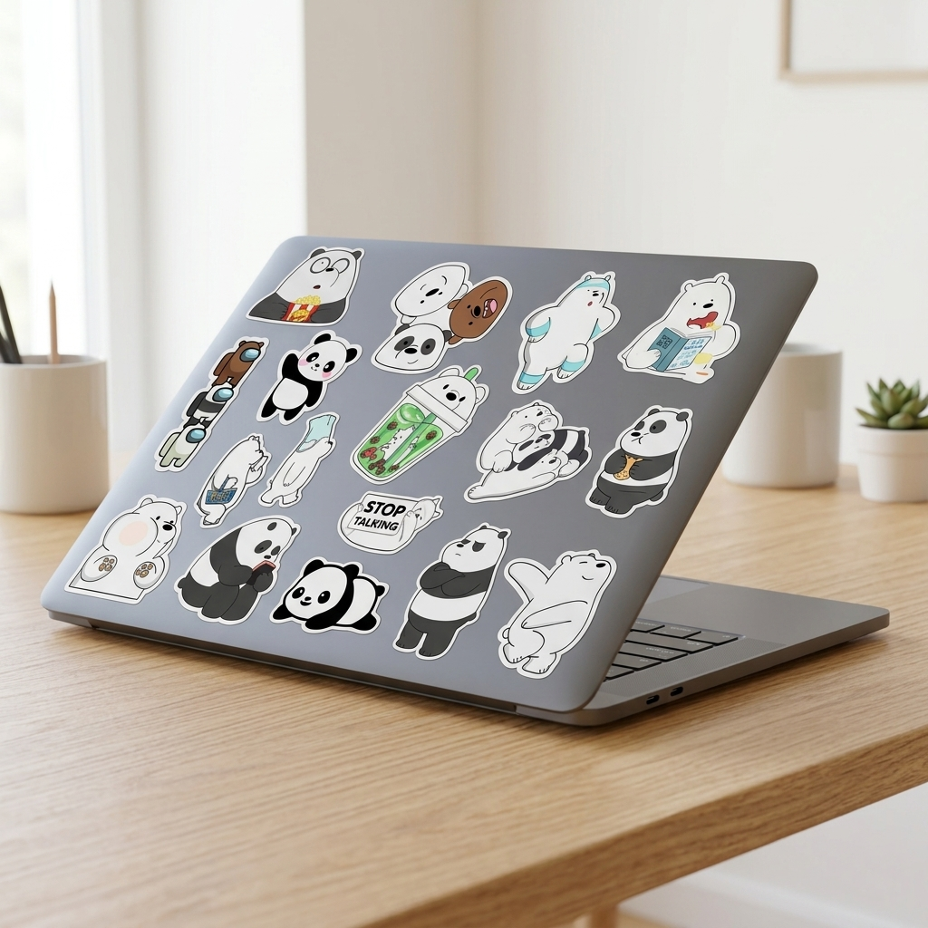 Panda Glow Sticker Bundle 28pcs