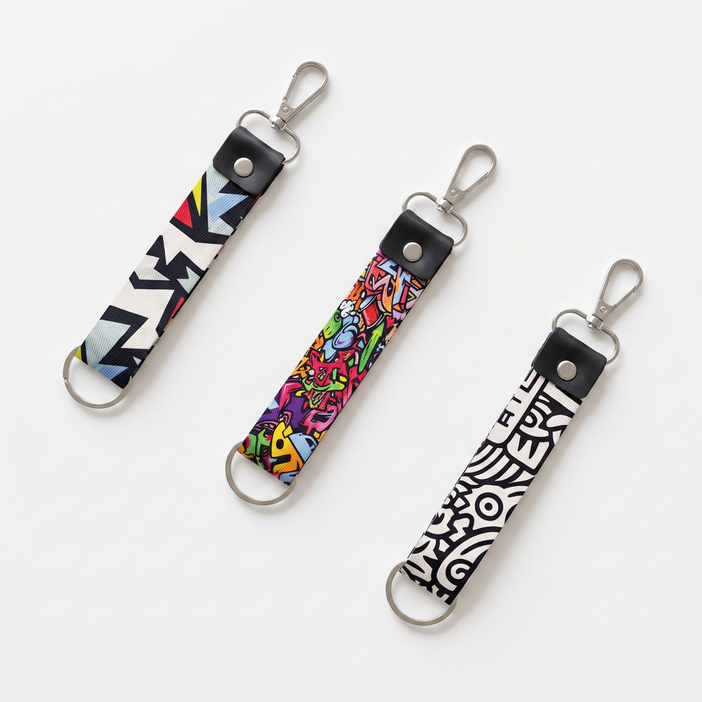 Urban Collection fabric keychain 3pcs