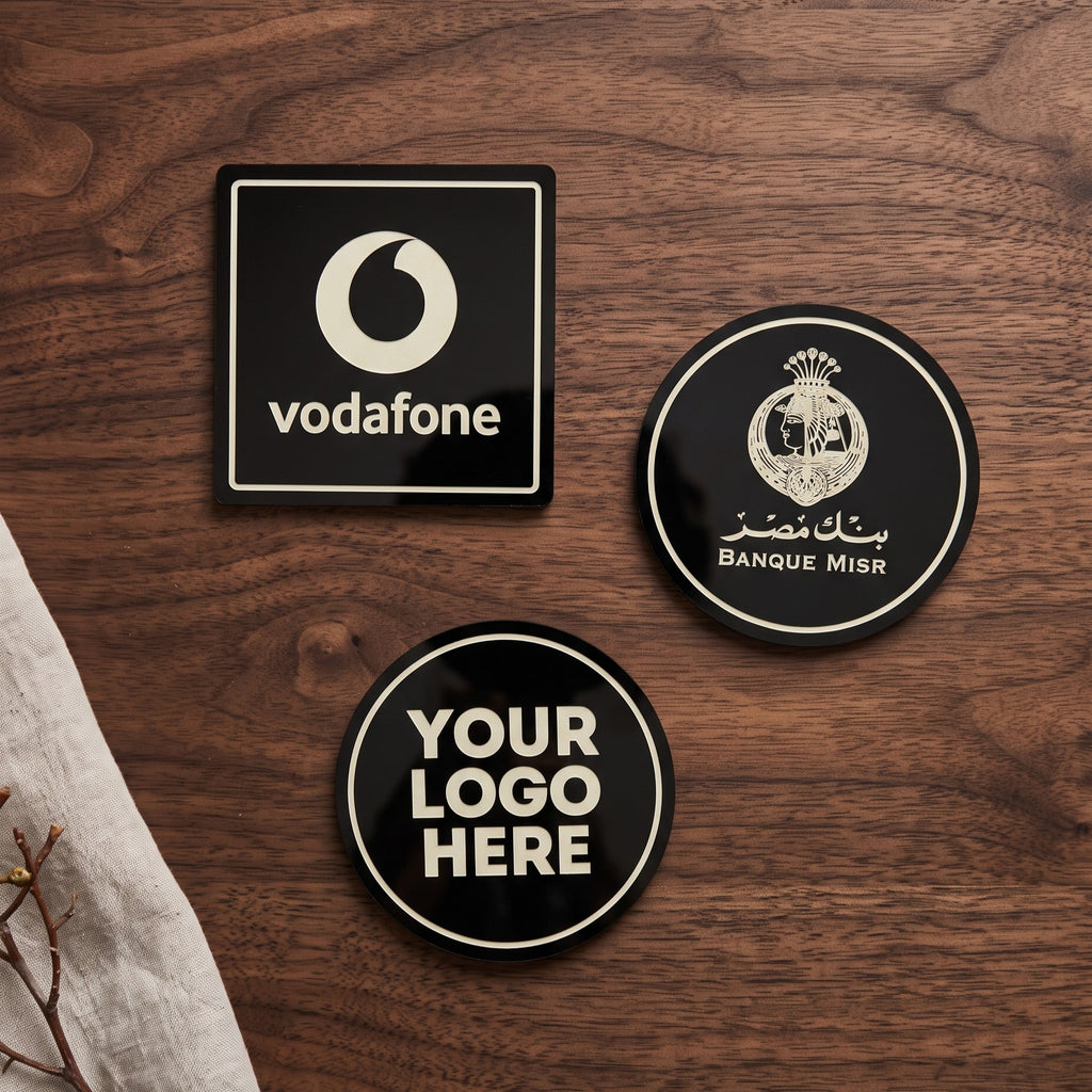 Black Acrylic Coaster