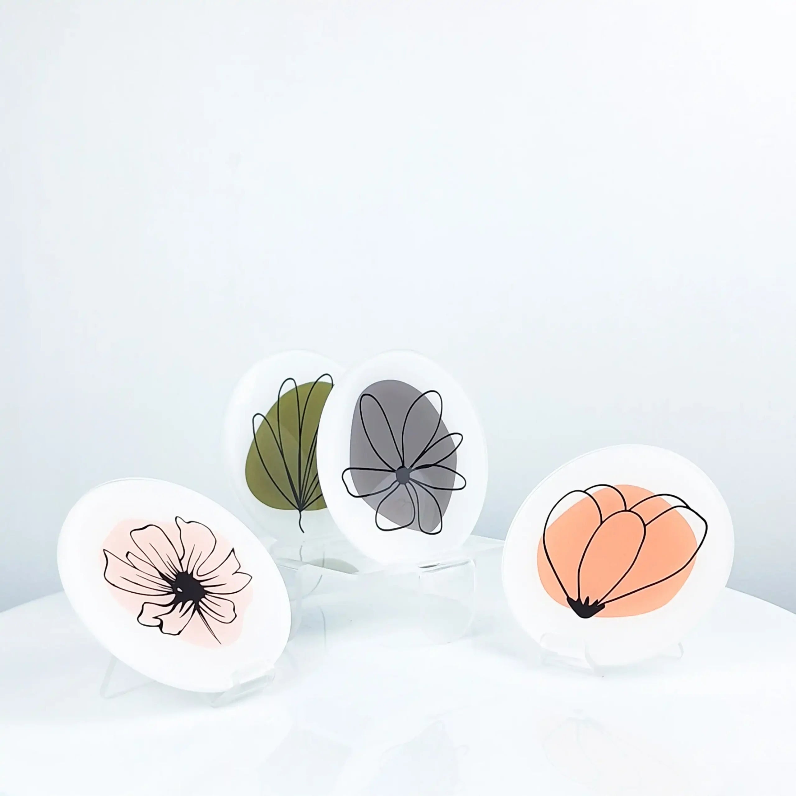 Modern Botanical 4 Pcs