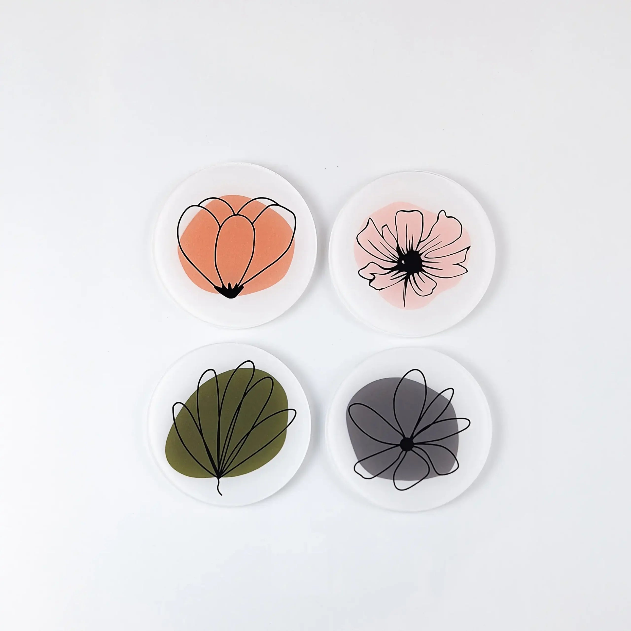 Modern Botanical 4 Pcs