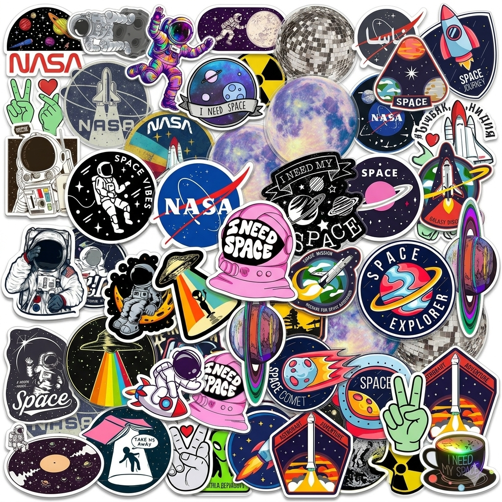 Space Sticker Bundle 35pcs