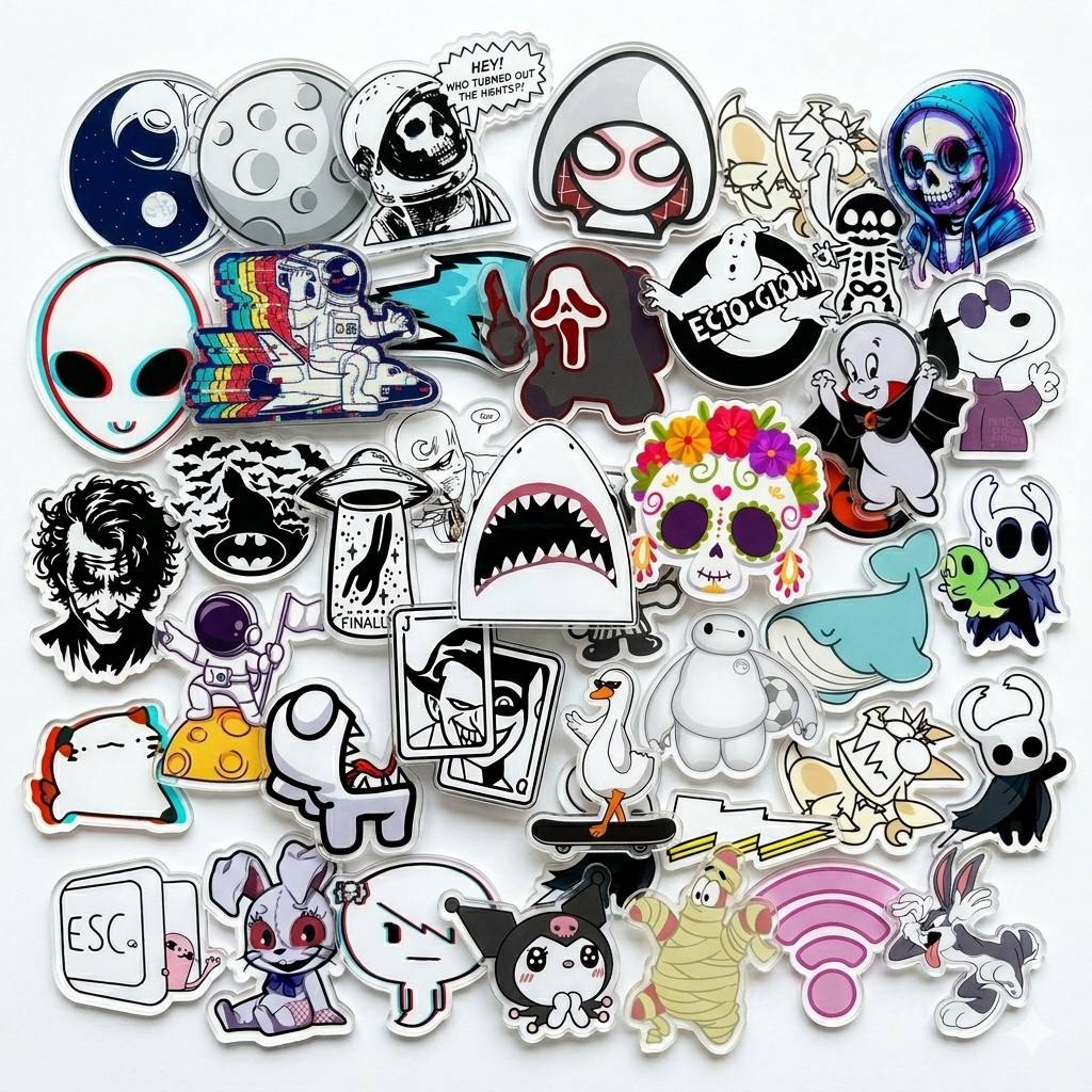 Nightmare Glow Sticker Bundle 38pcs