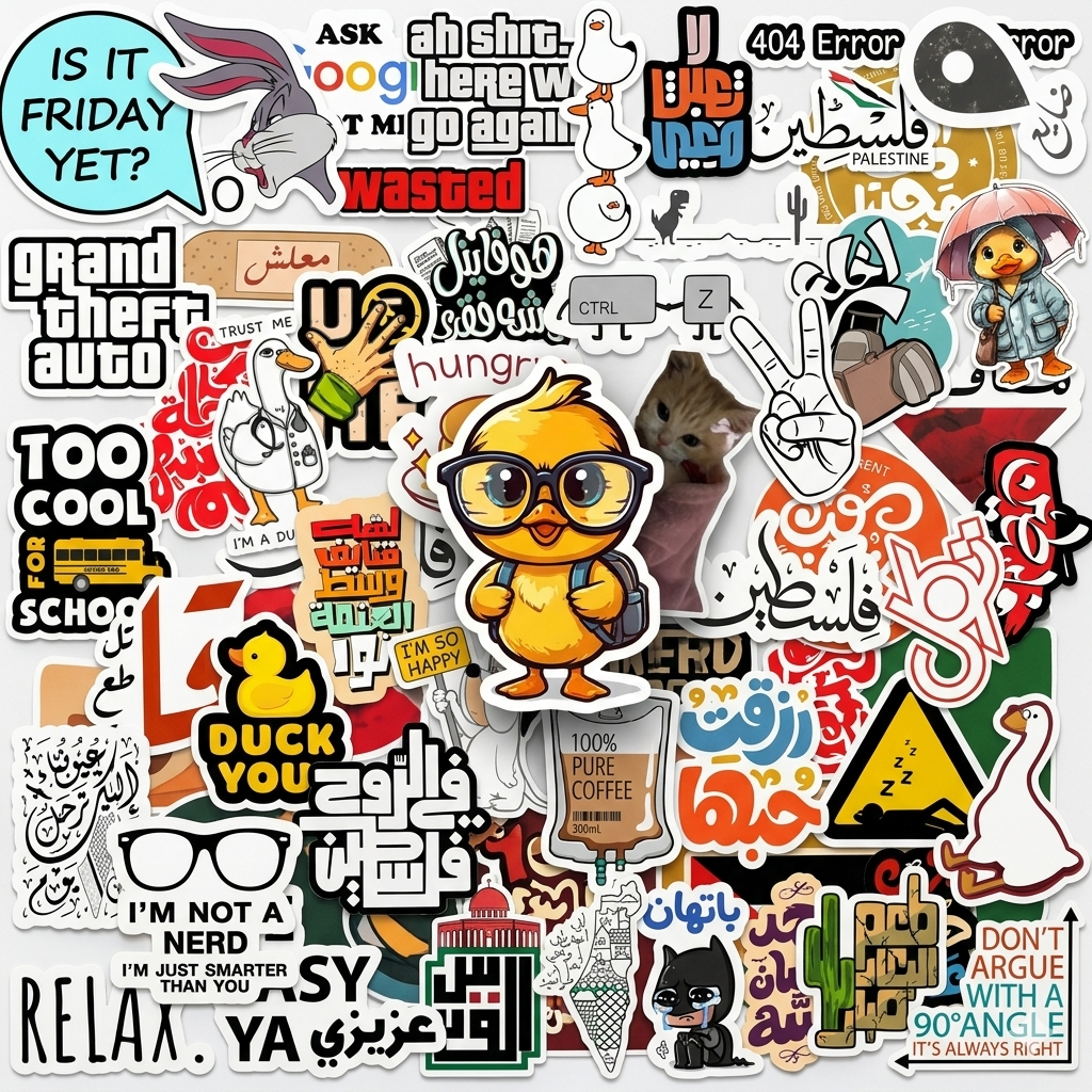 Quotes Sticker Bundle 52pcs