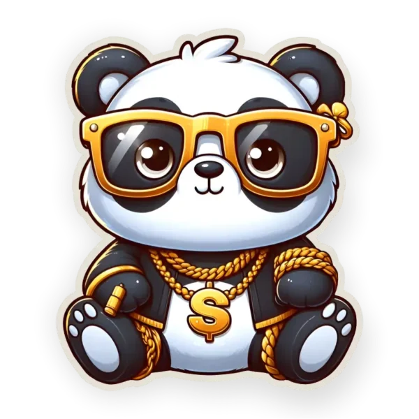 Casual Panda - sticker