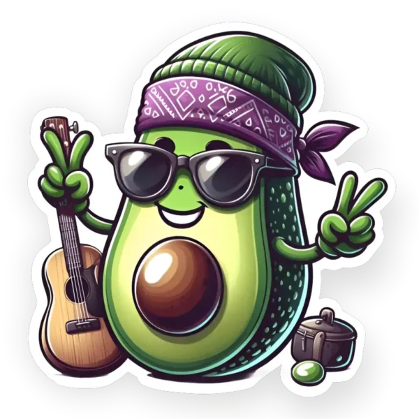 Casual Avocado - sticker
