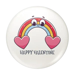 Happy Valentine 2 - Button Badge