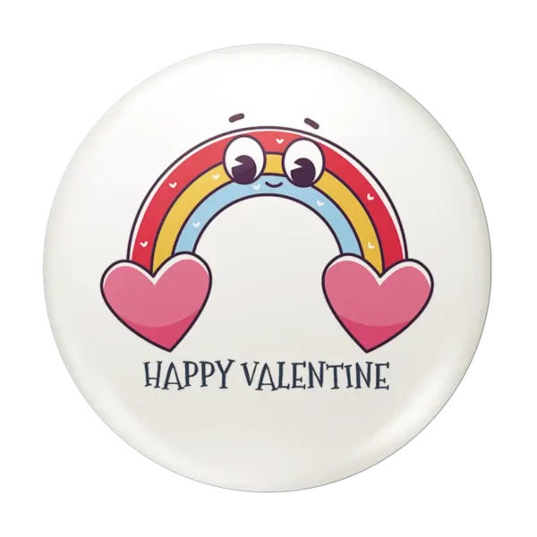 Happy Valentine 2 - Button Badge