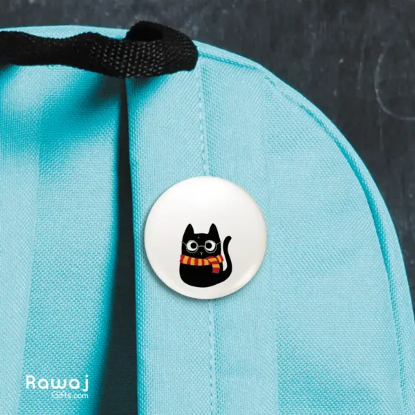 Harry Cat - Button Badge - Image 3