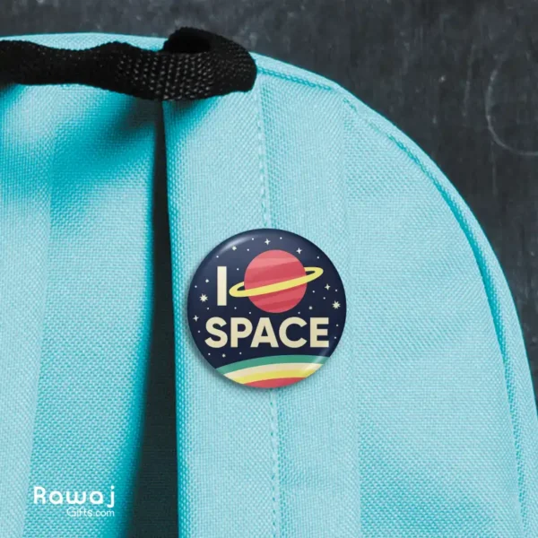 I Love Space - Button Badge - Image 3