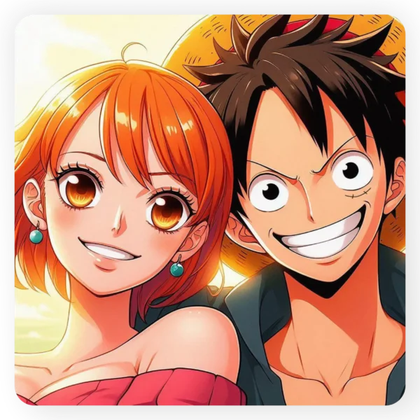 Luffy and Nami