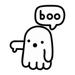 Mini Ghost - Glow Sticker